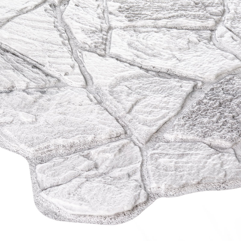Panneaux muraux 19 po x 39 po Falkirk (paquet de 5), Blanc / gris