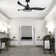 52" Blade Modern Flush Mount Ceiling Fan With LED Lights And Remote Control