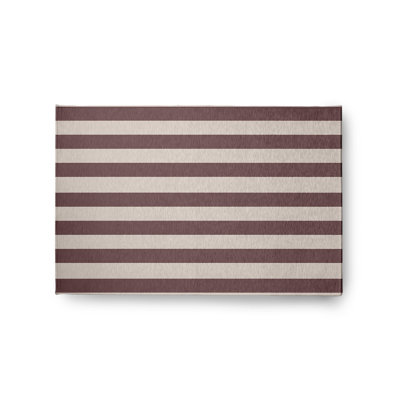 Tapis rayé en chenille Americana - CRGN1465PU50