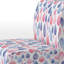 Fauteuil de chambre bleu et rouge Paisley-72508514