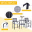 Ensemble de bar d'extérieur 3 pièces avec coussin moelleux en osier de rotin Outsunny
