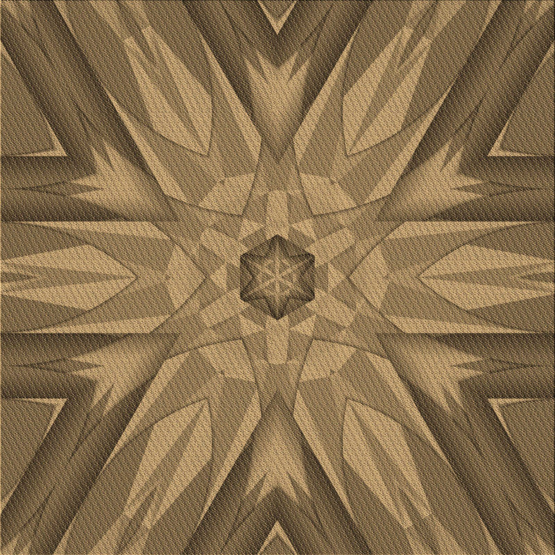 Geometric Indoor Rug, Square 4'