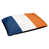 Bleu marine / blanc / orange