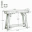 Table console 41 po, table d'entrée à 2 niveaux avec tablette de rangement