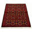 One-of-a-Kind 3'5" x 5'10" 1980s Rectangle Wool Area Rug in Black and Red