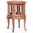 End Table Glass Display Cabinet Side Table Natural Solid Wood Mahogany-1736340693