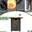 28 - Inch Square Fire Pit Table With 50000 Output, Steel And Frame, Weather , For Outdoor Garden Gathering Propane Gas Lid, Rocks, Rain Cover, Approved, Ideal Gatherings