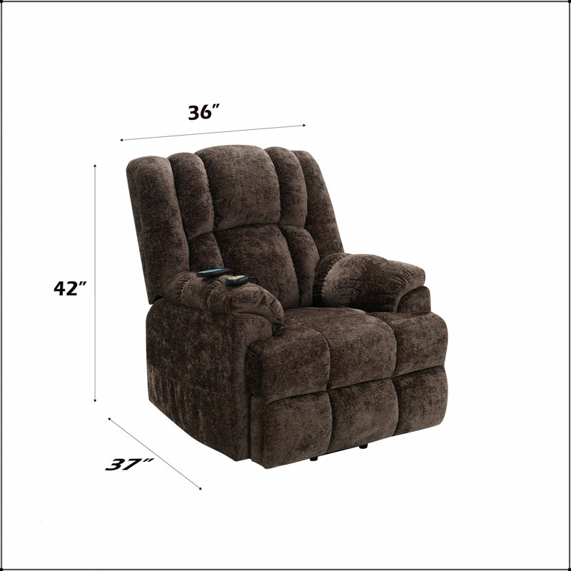 Fauteuil inclinable électrique Pacay Brown