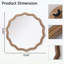 Miroir mural Wavy