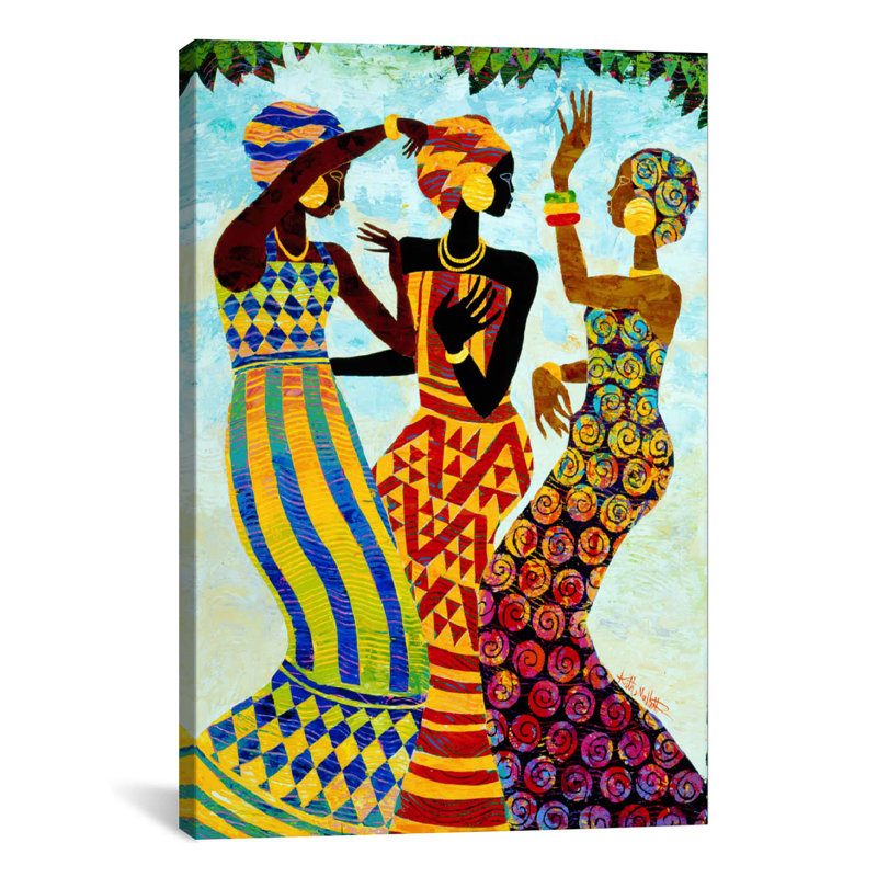 « célébration » par keith mallett, reproduction d’art sur toile, H 40 po x l 26 po x P 0,75 po