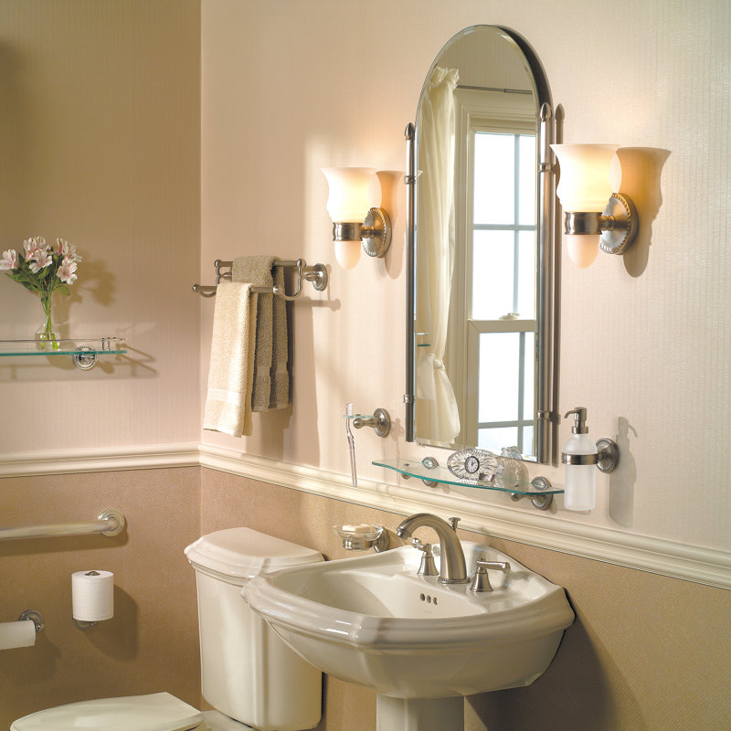 Canterbury Double 24" Towel Bar, Polished Chrome