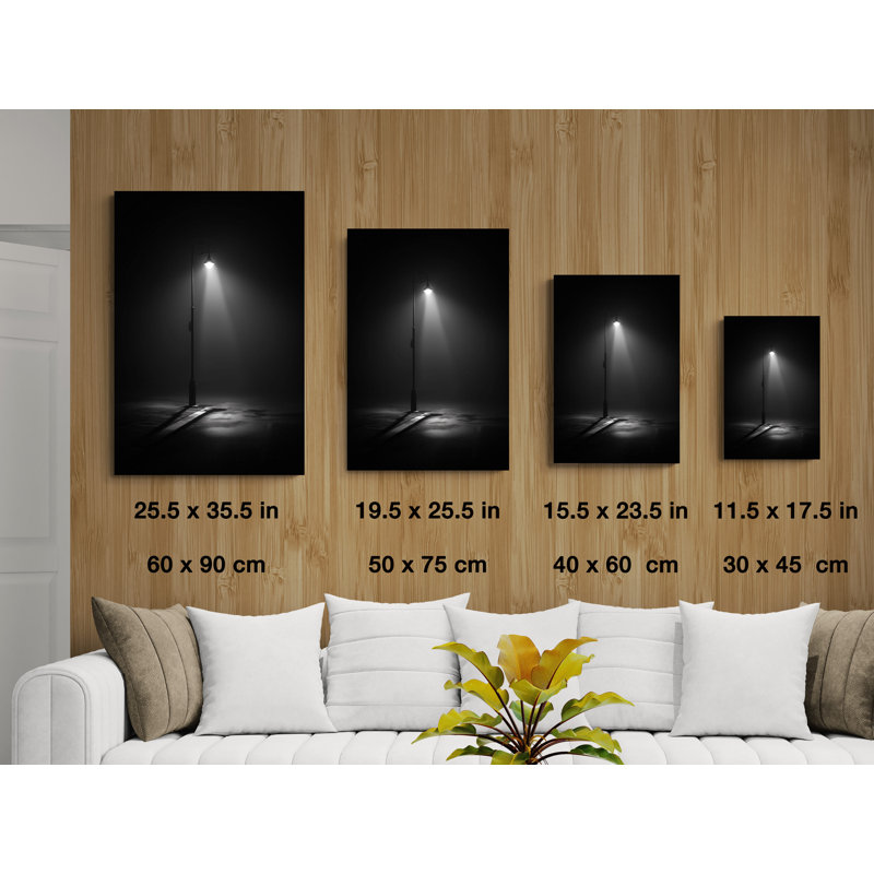 Art mural en verre trempé Moody, 23,5 po x 15,5 po