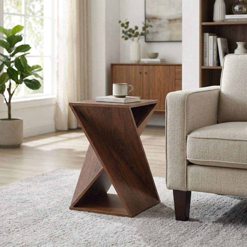 Table de bout Caelah, Noyer