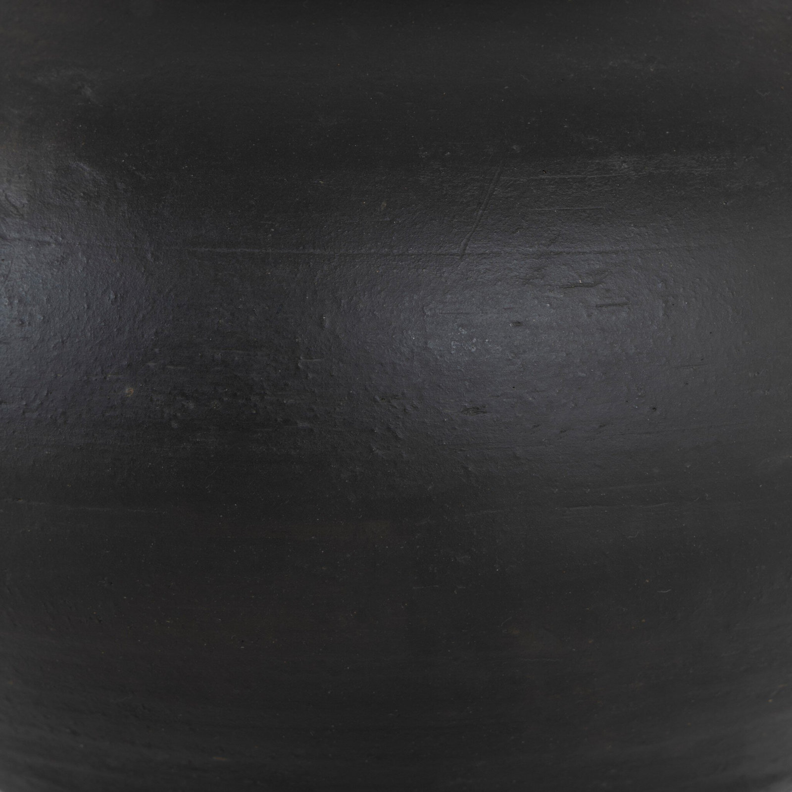 Civita Table Lamp, Aged Black Terracotta