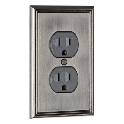Receptacle 1-Gang Duplex Outlet Wall Plate
