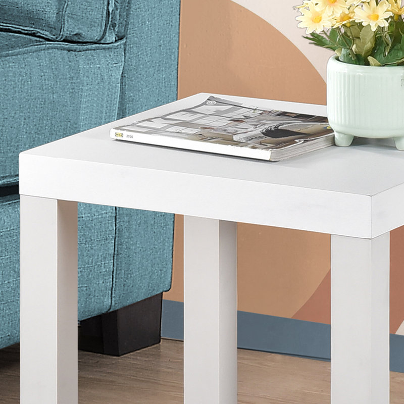 Table de bout moderne Parsons, Blanc