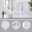 Ensemble de 8 valises pour chambre d'amis 100% coton-1422718795