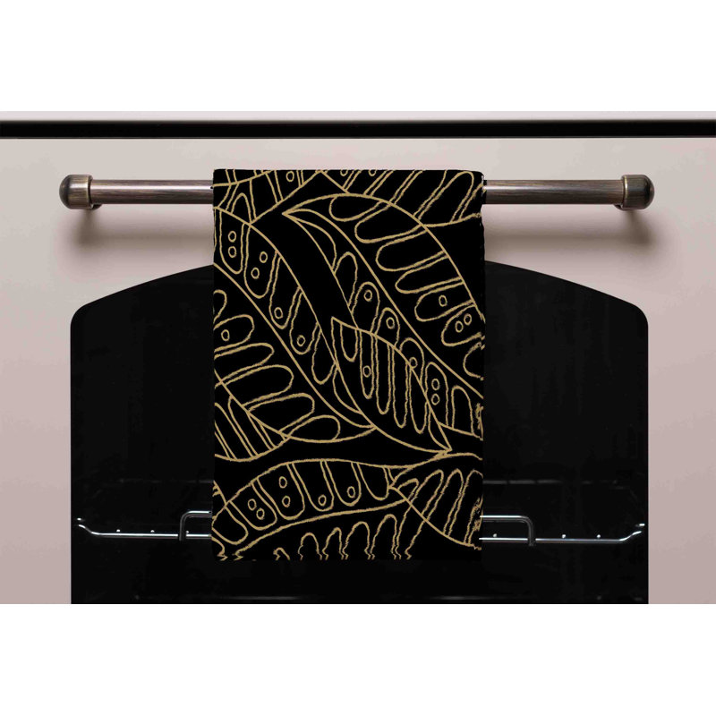 Cotton Floral Waffle Kitchen Towel