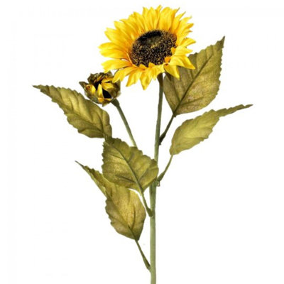 Sunflower Spray With Bud Artificial Flower