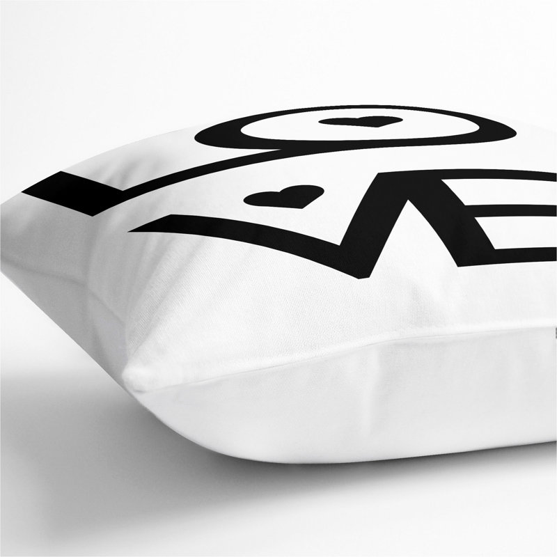 Square Cushion, 55cm H x 55cm W x 20cm D, White