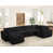 Tissu noir