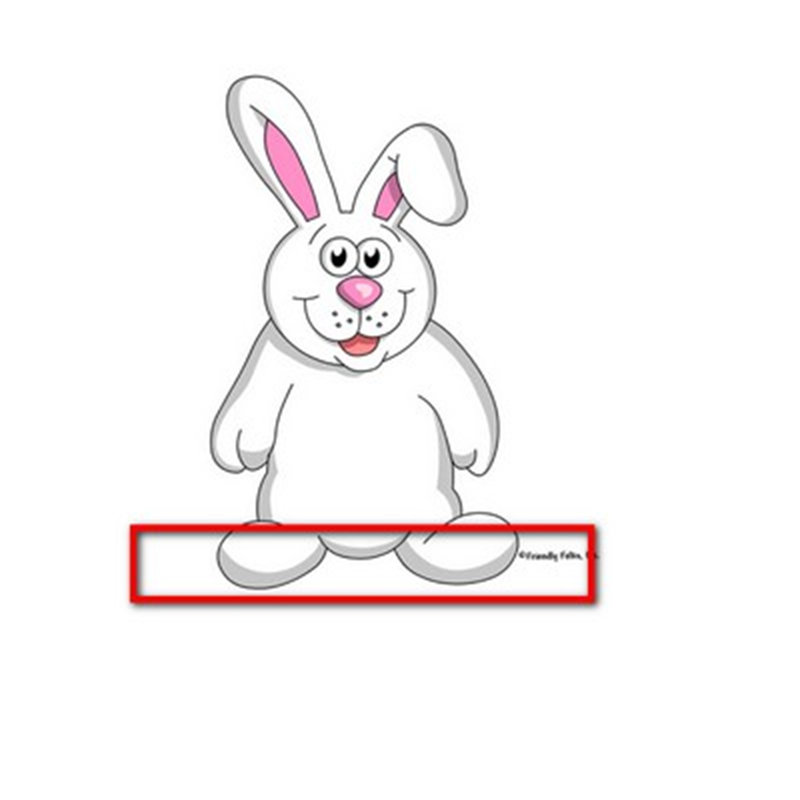 Personalized Bunny Rabbit Snow Globe Frame Gift  6" x 4", Yes, 2.5" H x 3.75" W x 1" D