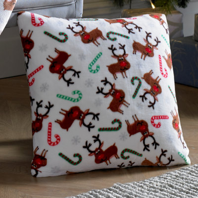Rose Geometric Square Throw Cushion Cover
