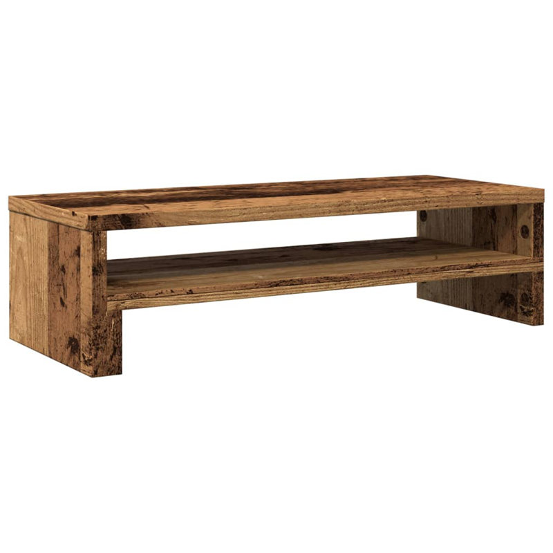 Beesan Manufactured Wood Monitor Stand, Old Wood