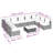 Polyethylene (PE) Wicker 9 - Person Seating Group with Cushions_10-176870122-176870101