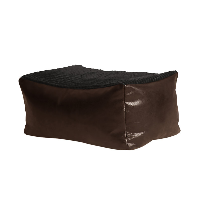 Refillable Classic Bean Bag, Black / Chocolate