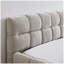 Structure de lit tapissier avec tissu épais, lit plateforme en chenille avec tête de lit et structure solide. Aucun sommier tapissier requis