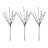 Set Of 3 Led Cherry Blossom Lighted Artificial Tree Branches 2.5' - Multi Coloured-1370434607