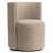 Upholstered Barrel Back Dining Chairs with Hidden Casters-124234706