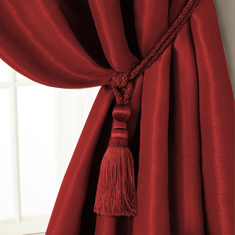 Amelia Red Polyester Tassel Drapery Tieback