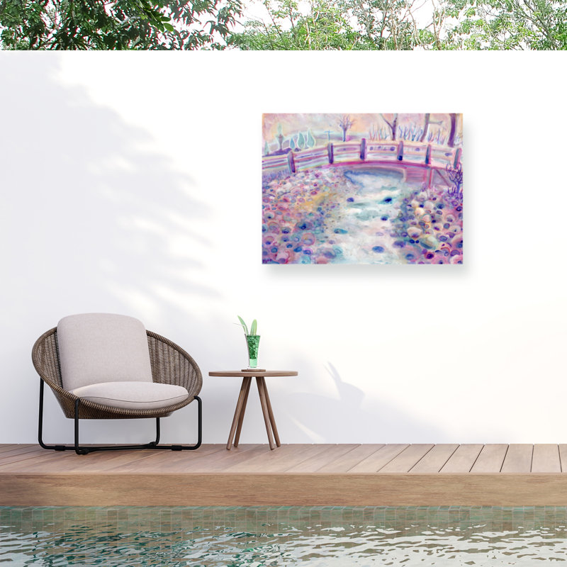 Passerelle bolognaise sur une impression sur toile, H 35 po x l 47 po