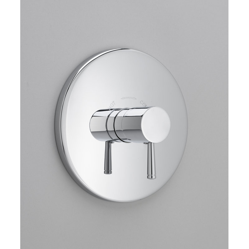 Ensemble de garniture de robinet de douche thermostatique central Serin, Chrome poli