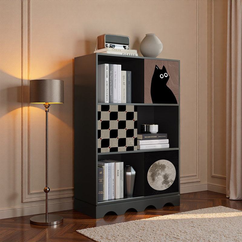 47.64'' H x 31.5'' W Standard Bookcase, Black