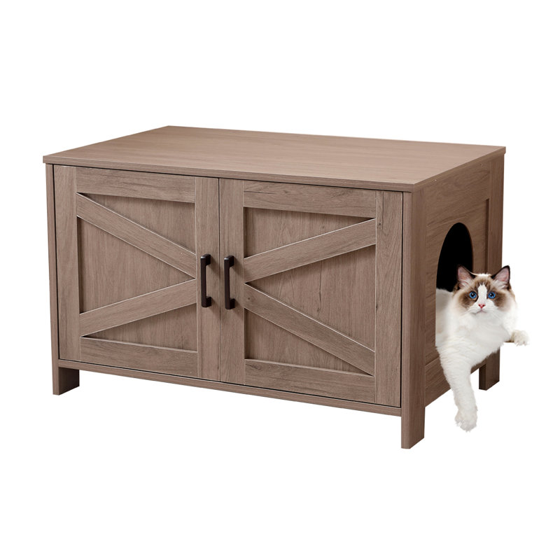 Enceinte de litière pour chat Greige
