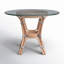 Pier Point Round Glass Dining Table-685331785