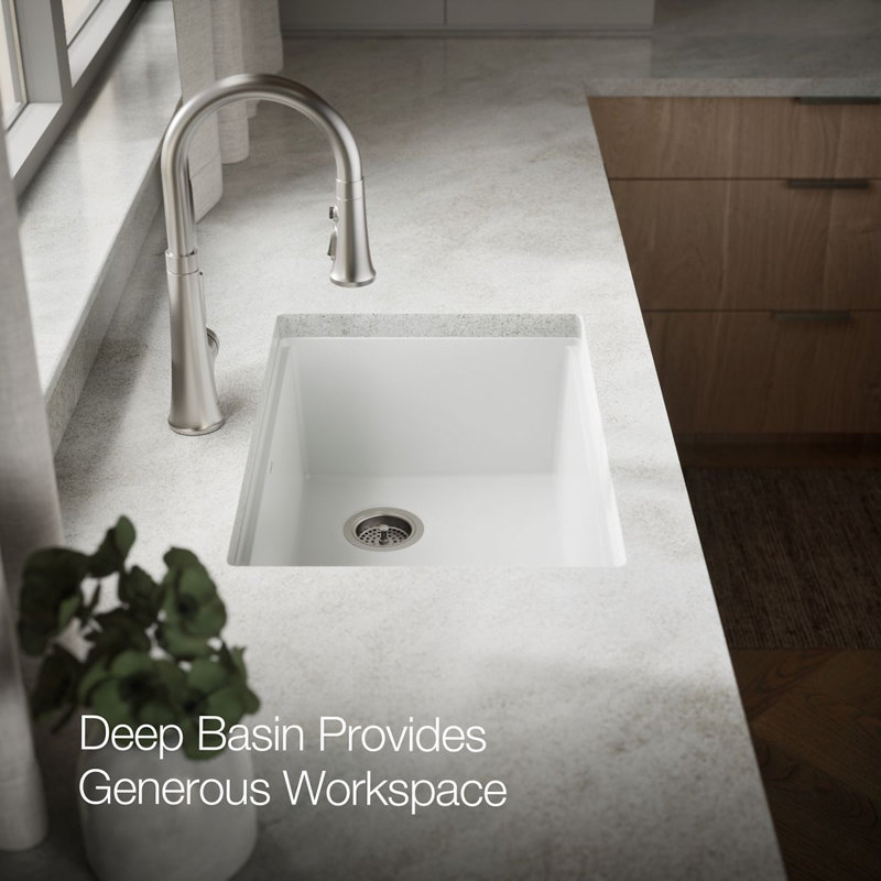 Billings Undermount Single-Bowl Kitchen Sink, White