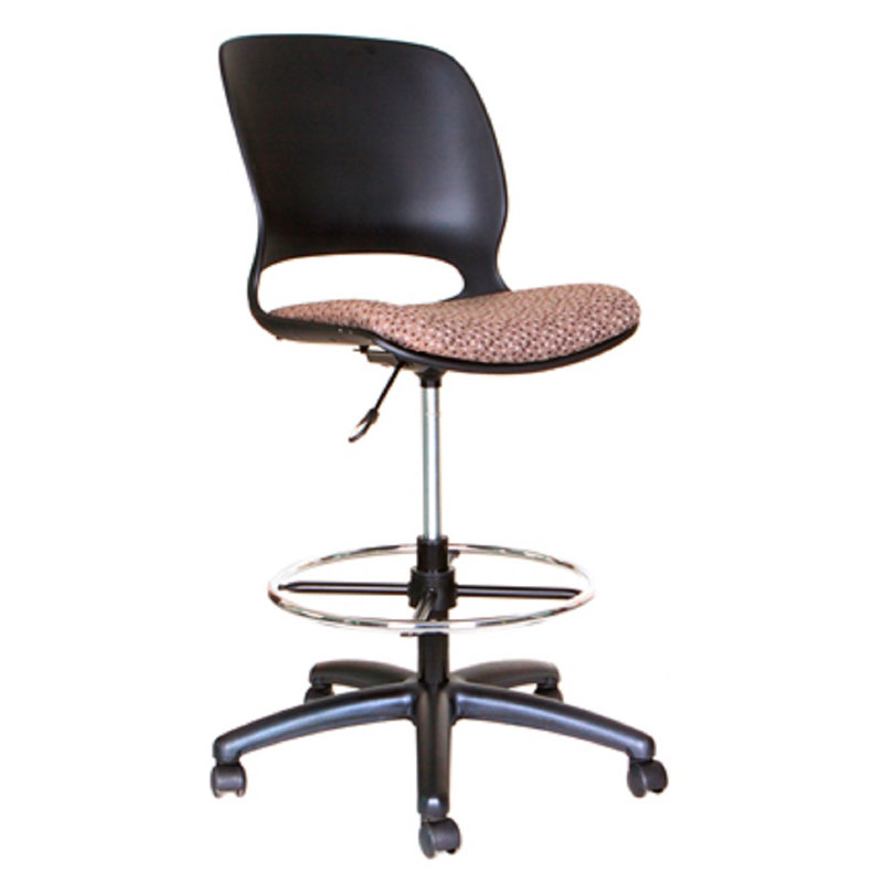 Vitiello Swivel Upholstered Adjustable Height Counter Stool