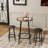 3-Piece Bar Table Set With 2 Bar Stools – Modern Pub Table-391464655-391464627