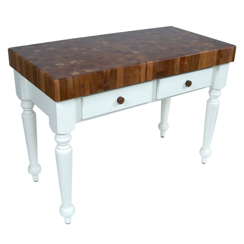 American Heritage Prep Table with American Black Walnut Top, 30" W x 24" D / Not Included