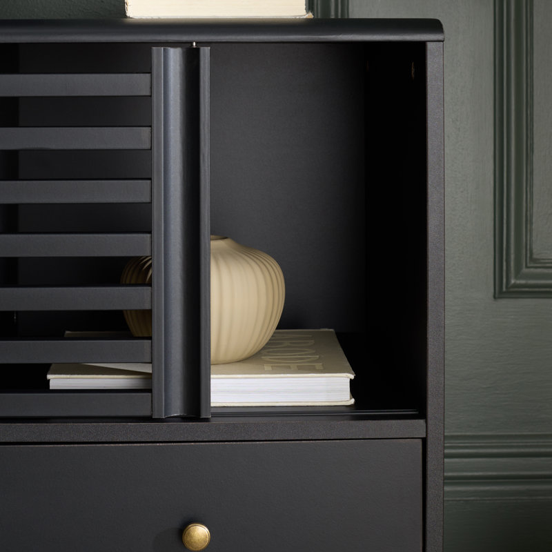 Adrin 3 Drawer Sideboard/TV Stand, Black