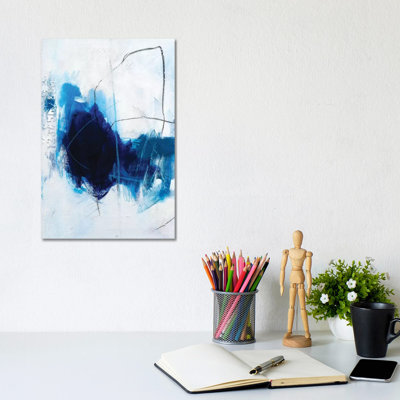 True Blue 1 Piece Wrapped Canvas Painting