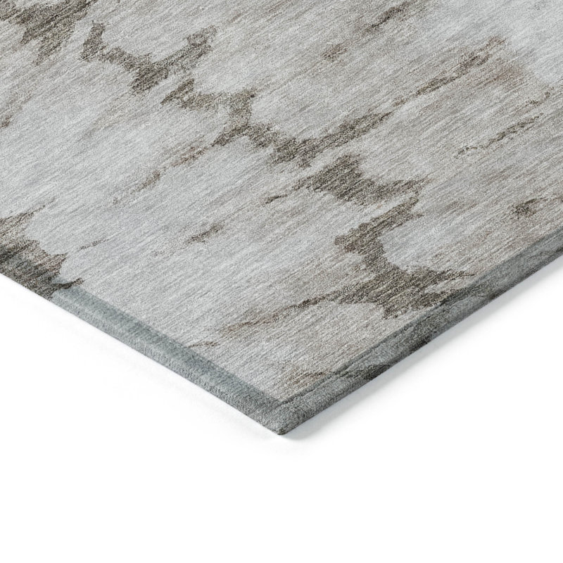 Loreen Washable Abstract Indoor / Outdoor Rug, Rectangle 10' x 14'