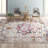 Christa Oriental Fuchsia/Ivory Area Rug-1443104382