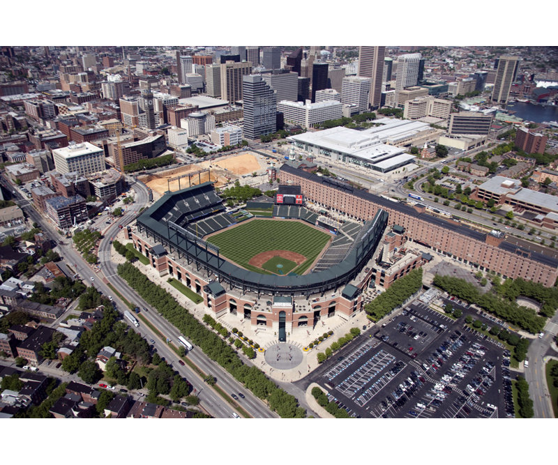 Camden Yards, 12" H x 18" W
