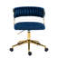 Pia Ricco Velvet Task Chair-1334546112