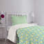 Ensemble de couvre-lit Ambesonne Ikat Vibrant Ogee Motif Menthe Vert Jaune Vert-105447027